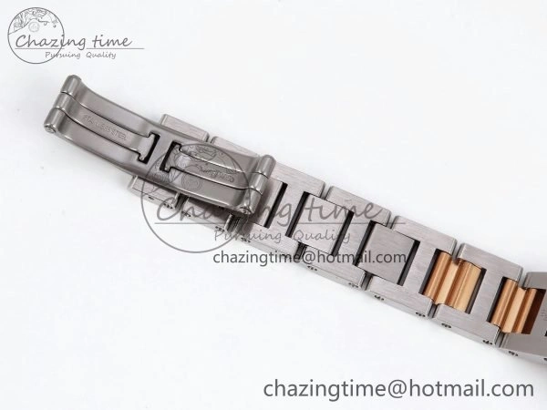 Ballon Bleu 33mm SS RG AF 1:1 Best Edition Silver Dial on SS RG Bracelet SEIKO NH05A