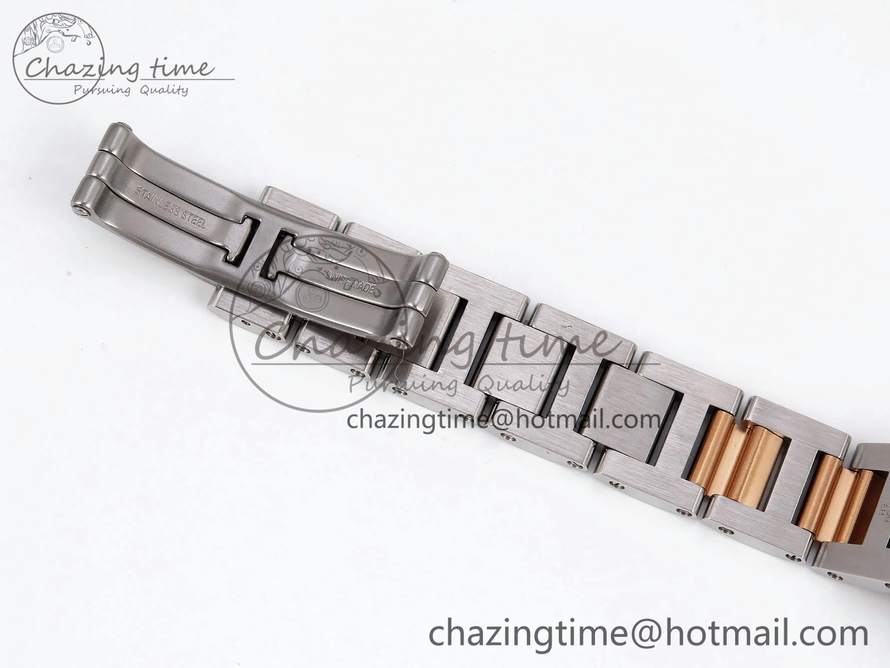 Ballon Bleu 33mm SS RG AF 1:1 Best Edition Silver Dial on SS RG Bracelet SEIKO NH05A