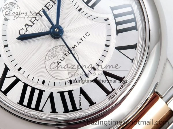 Ballon Bleu 33mm SS RG AF 1:1 Best Edition Silver Dial on SS RG Bracelet SEIKO NH05A