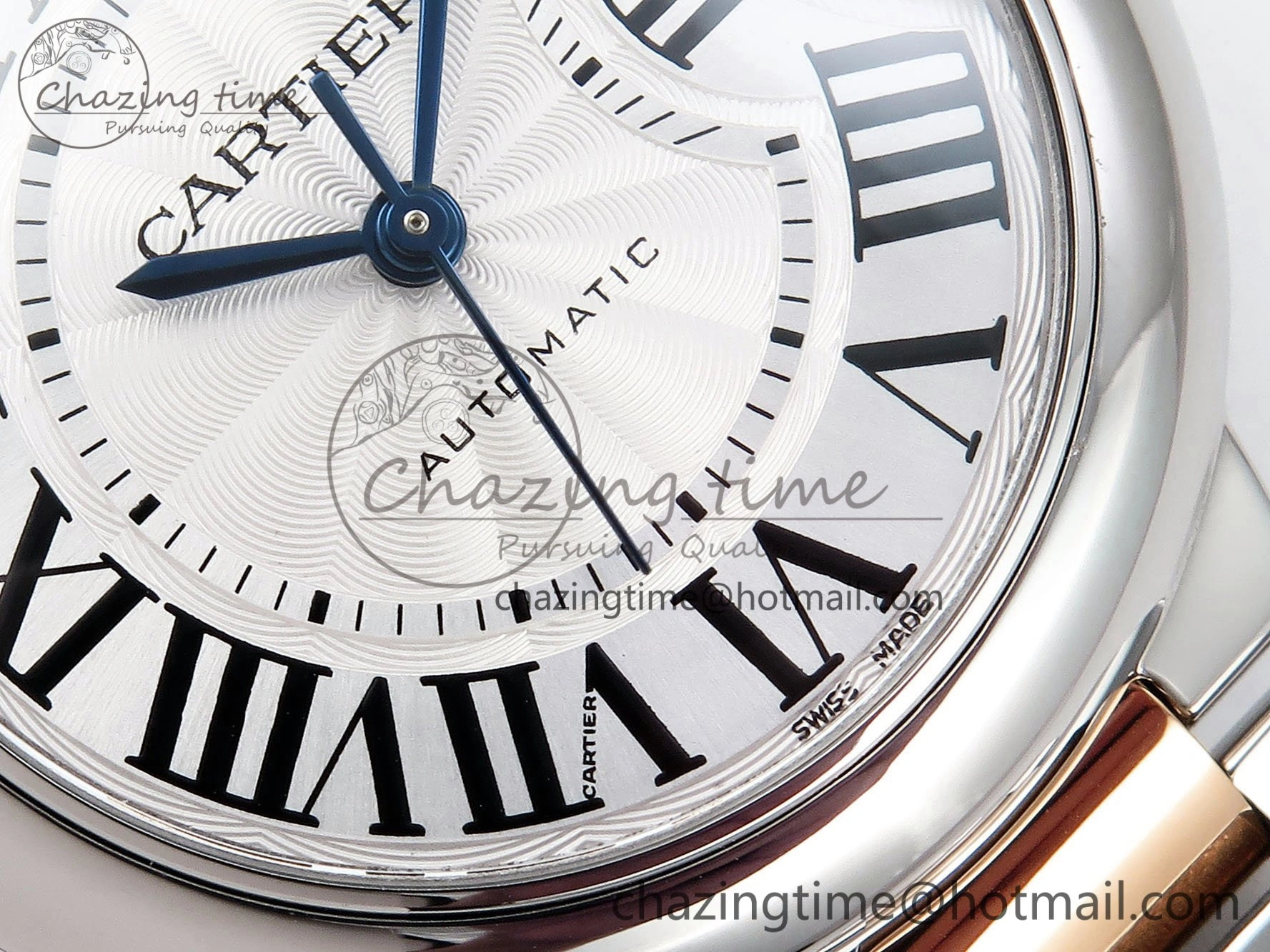Ballon Bleu 33mm SS RG AF 1:1 Best Edition Silver Dial on SS RG Bracelet SEIKO NH05A