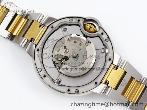 Ballon Bleu 33mm SS YG AF 1:1 Best Edition Silver Dial on SS YG Bracelet SEIKO NH05A