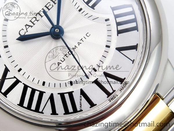 Ballon Bleu 33mm SS YG AF 1:1 Best Edition Silver Dial on SS YG Bracelet SEIKO NH05A