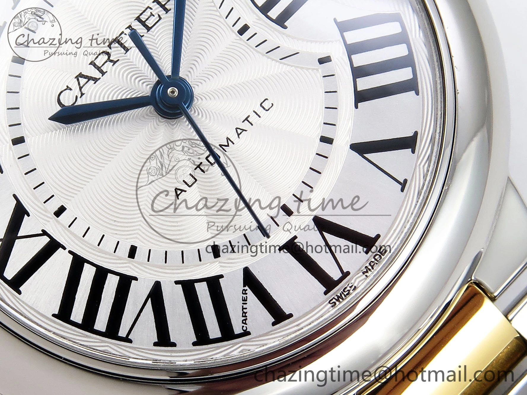 Ballon Bleu 33mm SS YG AF 1:1 Best Edition Silver Dial on SS YG Bracelet SEIKO NH05A