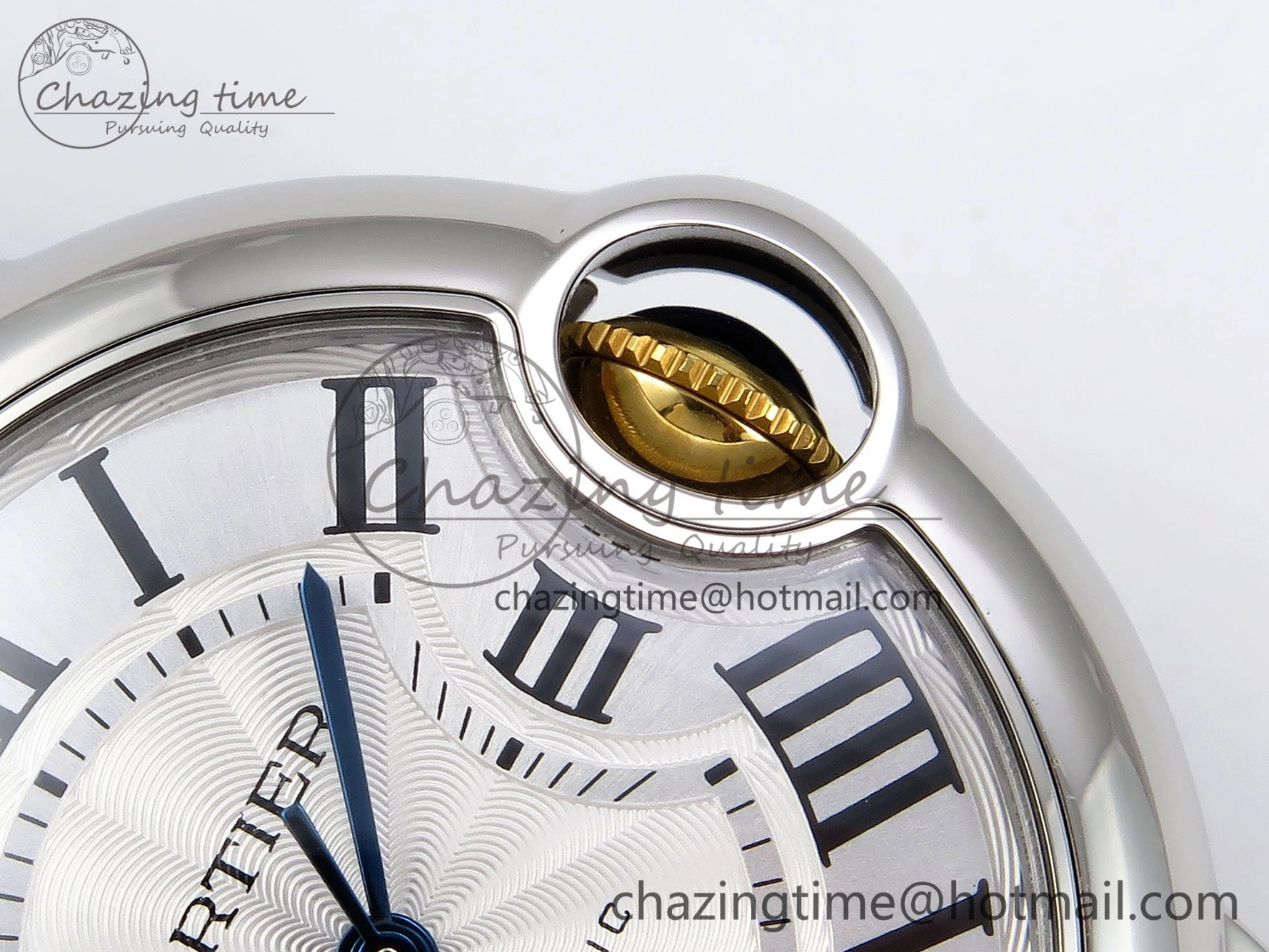 Ballon Bleu 33mm SS YG AF 1:1 Best Edition Silver Dial on SS YG Bracelet SEIKO NH05A