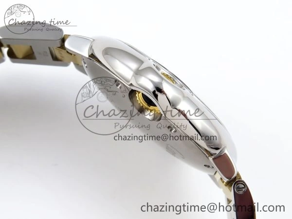 Ballon Bleu 33mm SS YG AF 1:1 Best Edition Silver Dial on SS YG Bracelet SEIKO NH05A