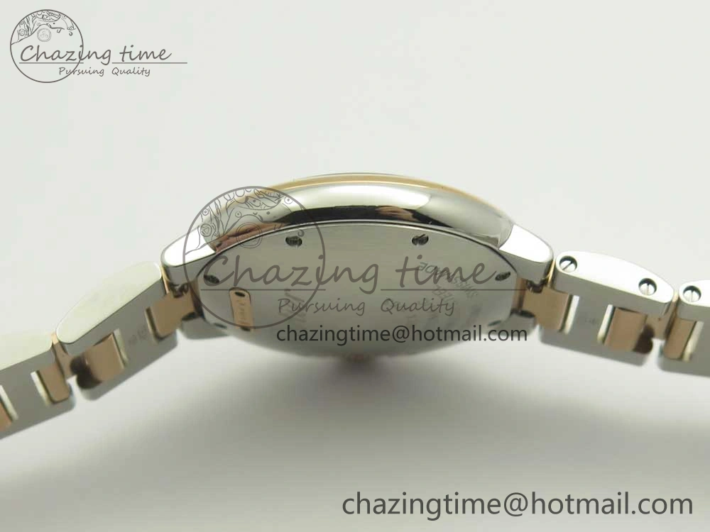 Ballon Bleu 33mm V6F 1:1 Best Edition SS RG White Texture Dial on SS RG Bracelet SEIKO NH05A