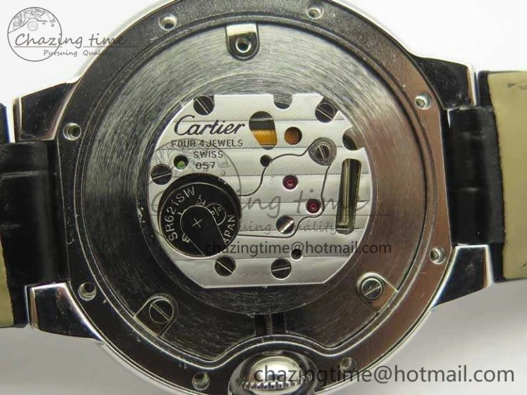 Ballon Bleu 36mm Crystal SS TWF Best Edition Crystal Dial On Black Leather Strap Quartz