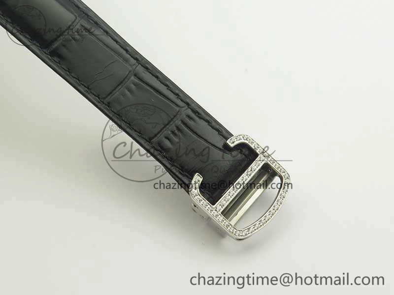 Ballon Bleu 36mm Crystal SS TWF Best Edition Crystal Dial On Black Leather Strap Quartz