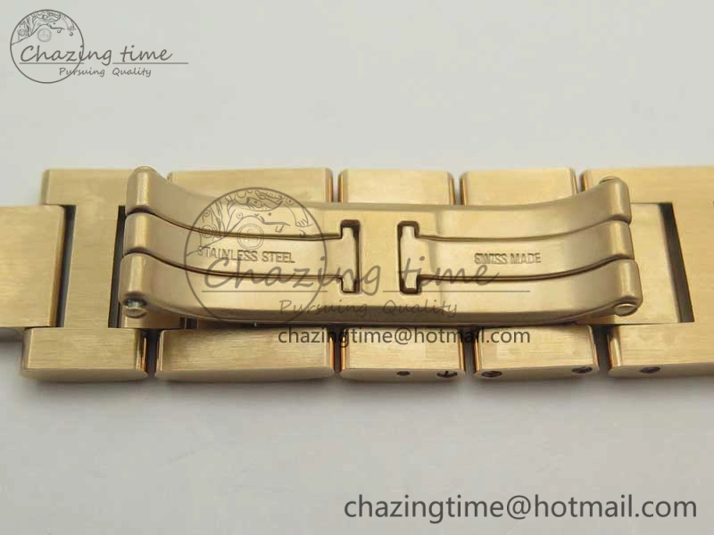 Ballon Bleu 36mm RG V6F 1:1 Best Edition Pink MOP Dial Crystal Bezel on RG Bracelet SEIKO NH05A