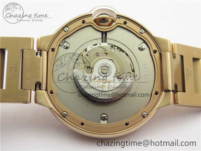 Ballon Bleu 36mm RG V6F 1:1 Best Edition Silver Dial on RG Bracelet SEIKO NH05A
