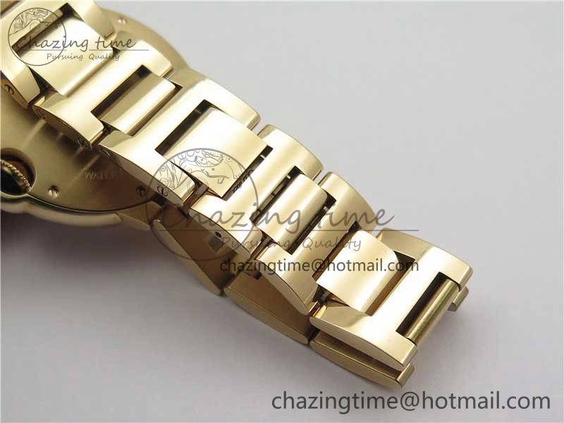 Ballon Bleu 36mm RG V6F 1:1 Best Edition Silver Dial on RG Bracelet SEIKO NH05A