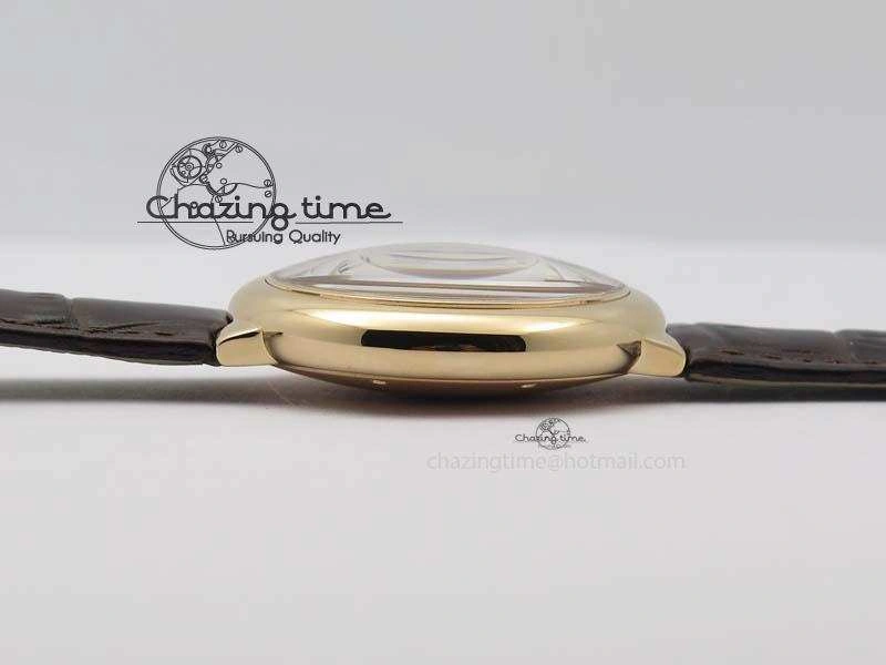 Ballon Bleu 36mm RG V6F Best Edition White Dial On Brown Leather SEIKO NH05A V2