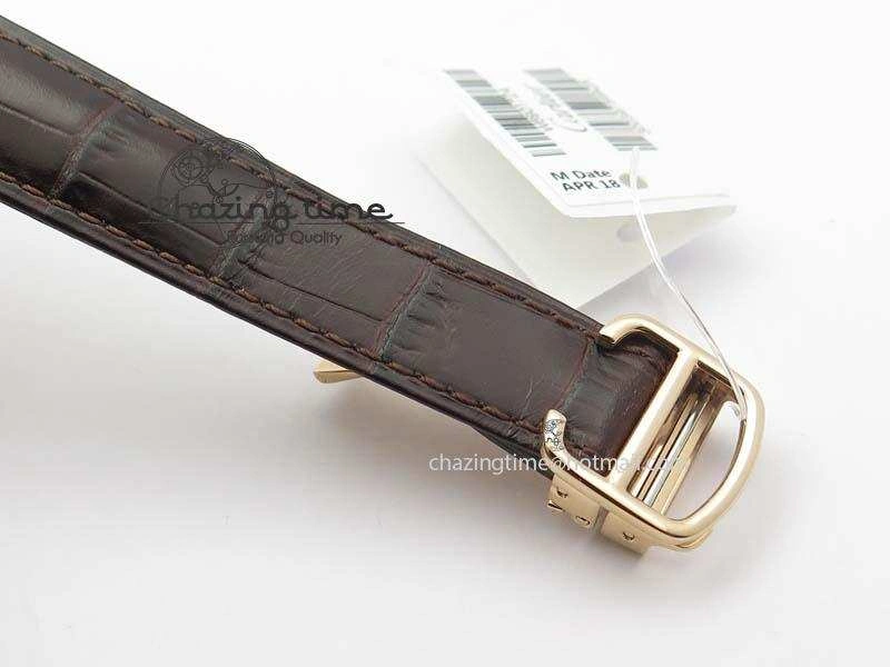 Ballon Bleu 36mm RG V6F Best Edition White Dial On Brown Leather SEIKO NH05A V2