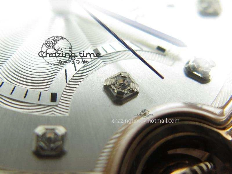 Ballon Bleu 36mm RG V6F White Textured Dial on Dark Brown Leather Strap SEIKO NH05A