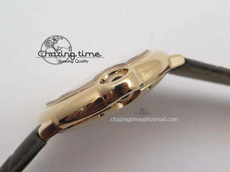 Ballon Bleu 36mm RG V6F White Textured Dial on Dark Brown Leather Strap SEIKO NH05A