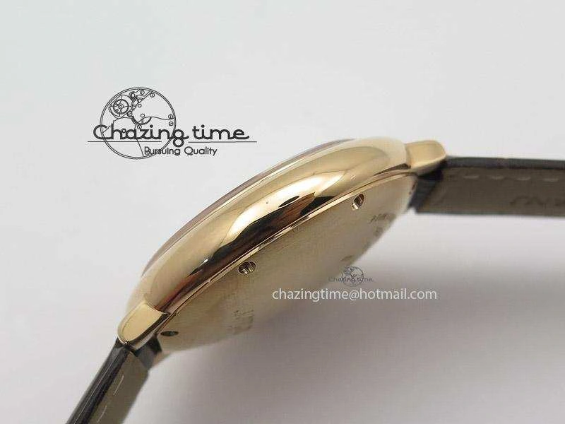 Ballon Bleu 36mm RG V6F White Textured Dial on Dark Brown Leather Strap SEIKO NH05A