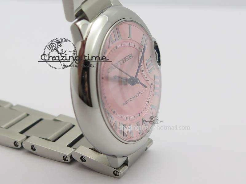 Ballon Bleu 36mm SS V6F 1:1 Best Edition Pink Dial On SS Bracelet SEIKO NH05A