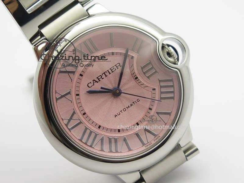 Ballon Bleu 36mm SS V6F 1:1 Best Edition Pink Dial On SS Bracelet SEIKO NH05A