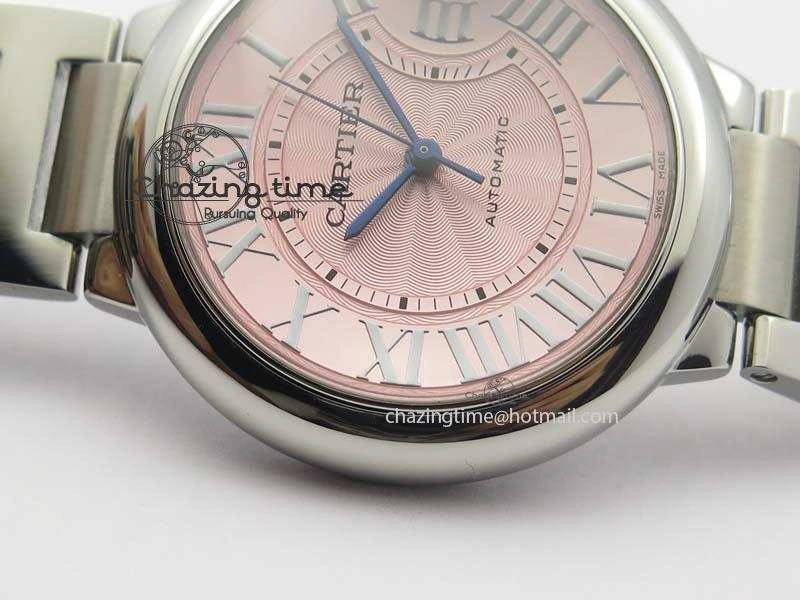Ballon Bleu 36mm SS V6F 1:1 Best Edition Pink Dial On SS Bracelet SEIKO NH05A