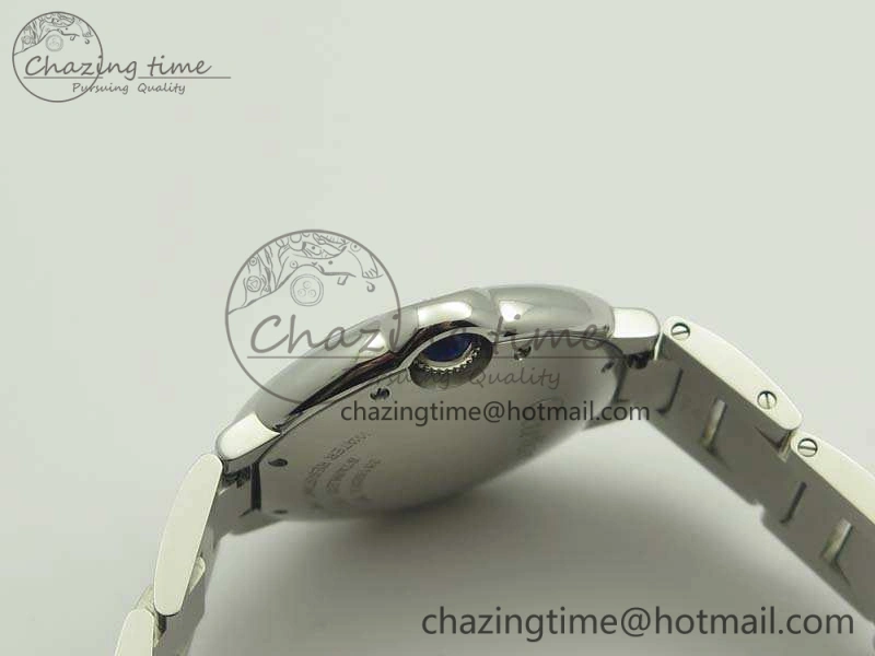 Ballon Bleu 36mm SS V6F 1:1 Best Edition White MOP Dial On SS Bracelet Quartz