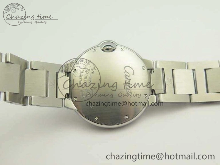 Ballon Bleu 36mm SS V6F 1:1 Best Edition White MOP Dial On SS Bracelet Quartz