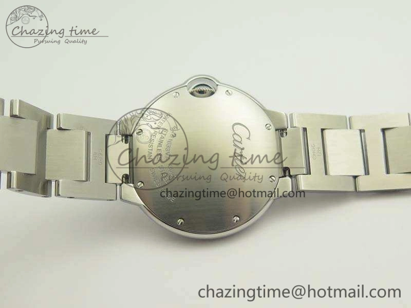 Ballon Bleu 36mm SS V6F 1:1 Best Edition White MOP Dial On SS Bracelet Quartz