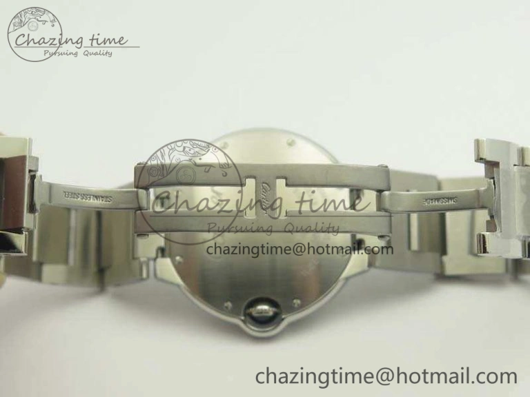 Ballon Bleu 36mm SS V6F 1:1 Best Edition White MOP Dial On SS Bracelet Quartz