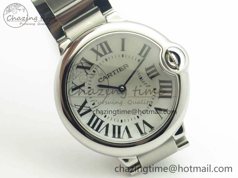 Ballon Bleu 36mm SS V6F 1:1 Best Edition White MOP Dial On SS Bracelet Quartz