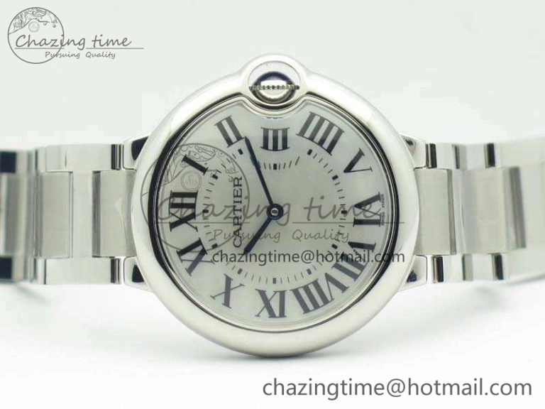 Ballon Bleu 36mm SS V6F 1:1 Best Edition White MOP Dial On SS Bracelet Quartz