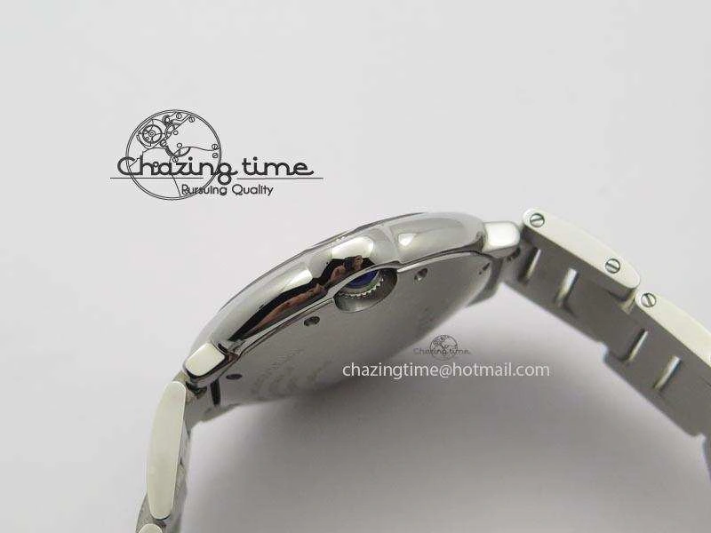 Ballon Bleu 36mm SS V6F Best Edition Pink Textured Dial On SS Bracelet Ronda Quartz
