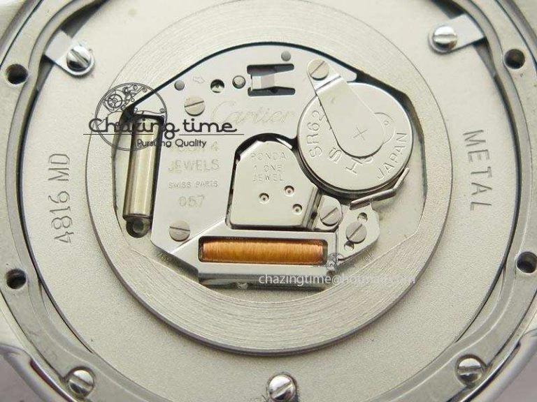 Ballon Bleu 36mm SS V6F Best Edition Pink Textured Dial On SS Bracelet Ronda Quartz