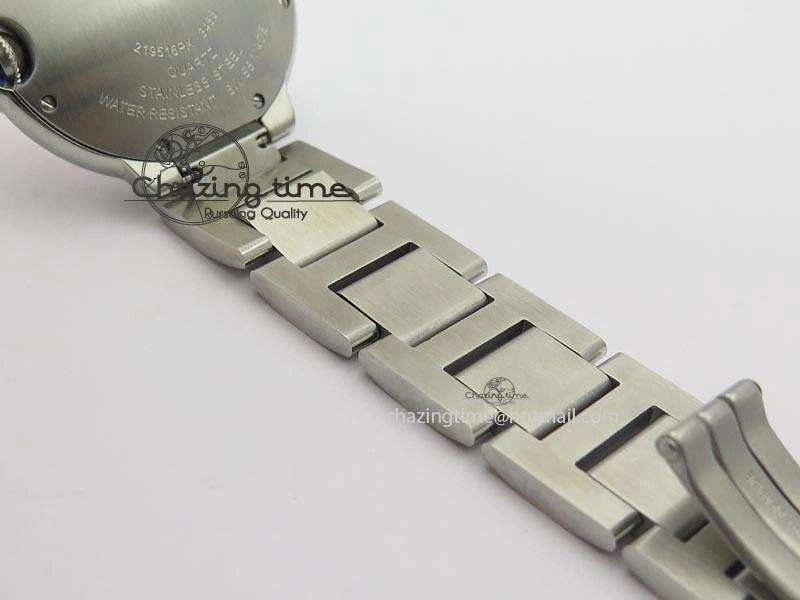 Ballon Bleu 36mm SS V6F Best Edition Pink Textured Dial On SS Bracelet Ronda Quartz