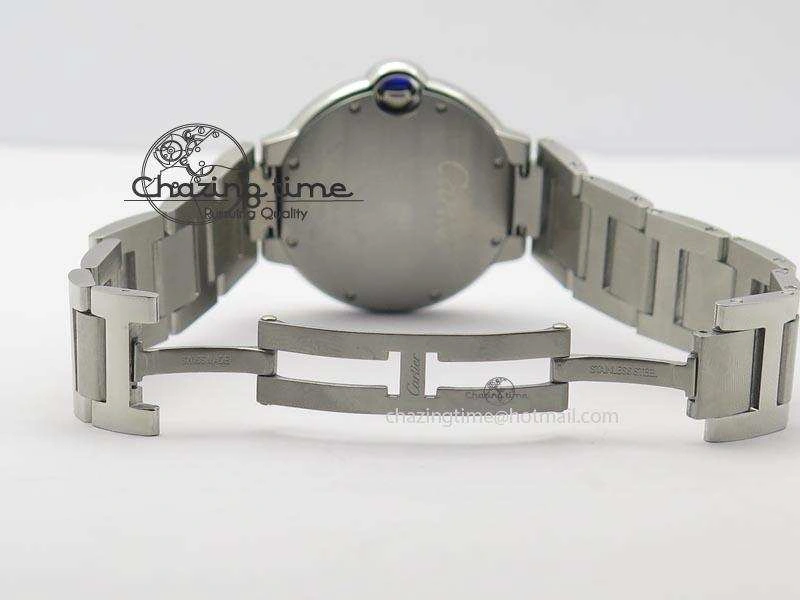 Ballon Bleu 36mm SS V6F Best Edition Pink Textured Dial On SS Bracelet Ronda Quartz