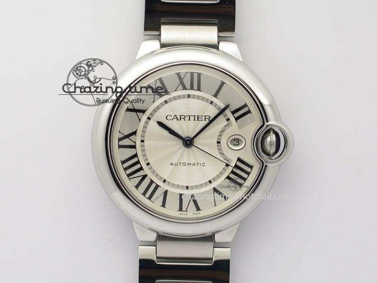 Ballon Bleu 36mm SS V6F White Textured Dial on Pink Leather Strap SEIKO NH05A