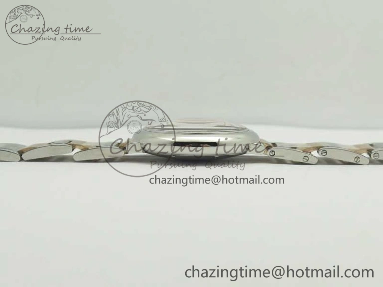 Ballon Bleu 36mm SS RG V6F 1:1 Best Edition White MOP Dial on SS RG Bracelet Ronda Quartz
