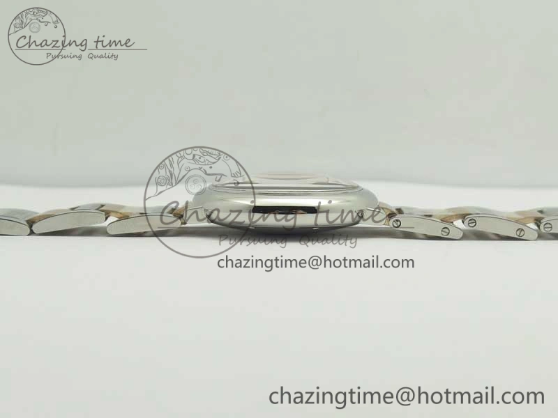 Ballon Bleu 36mm SS RG V6F 1:1 Best Edition White MOP Dial on SS RG Bracelet Ronda Quartz