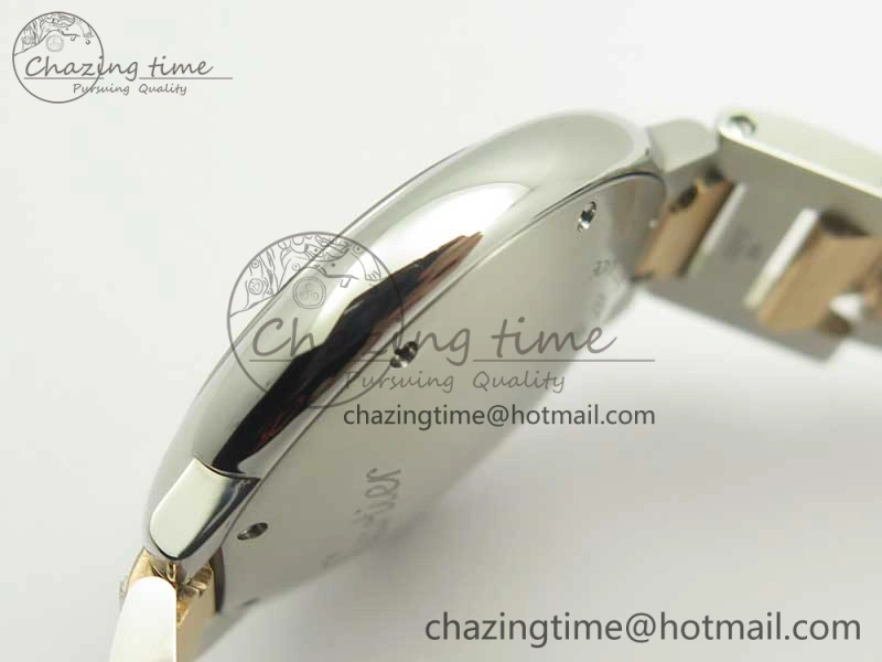 Ballon Bleu 36mm SS RG V6F 1:1 Best Edition White MOP Dial on SS RG Bracelet Ronda Quartz