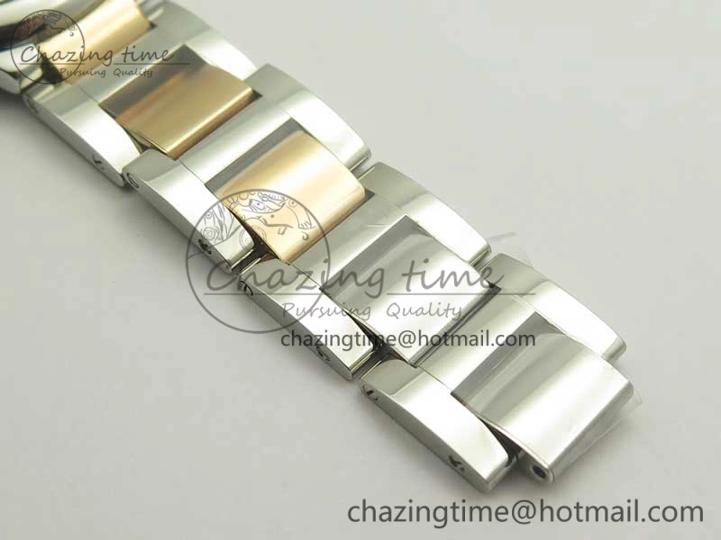 Ballon Bleu 36mm SS RG V6F 1:1 Best Edition White MOP Dial on SS RG Bracelet Ronda Quartz