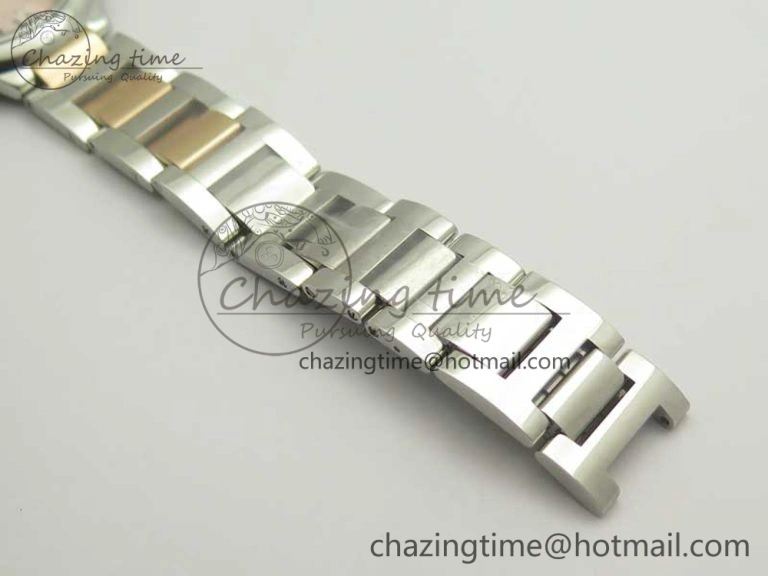 Ballon Bleu 36mm SS RG V6F 1:1 Best Edition White MOP Dial on SS RG Bracelet Ronda Quartz