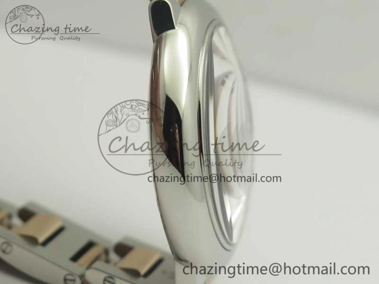 Ballon Bleu 36mm SS RG V6F 1:1 Best Edition White MOP Dial on SS RG Bracelet Ronda Quartz
