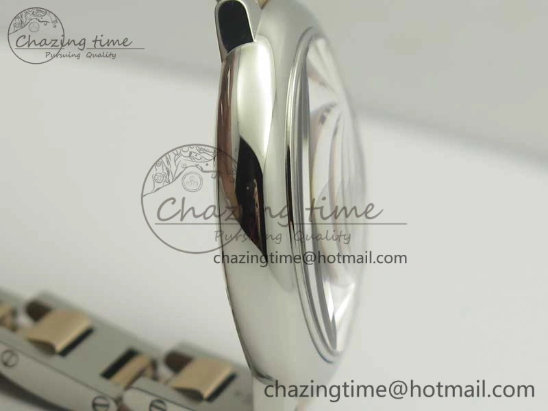 Ballon Bleu 36mm SS RG V6F 1:1 Best Edition White MOP Dial on SS RG Bracelet Ronda Quartz