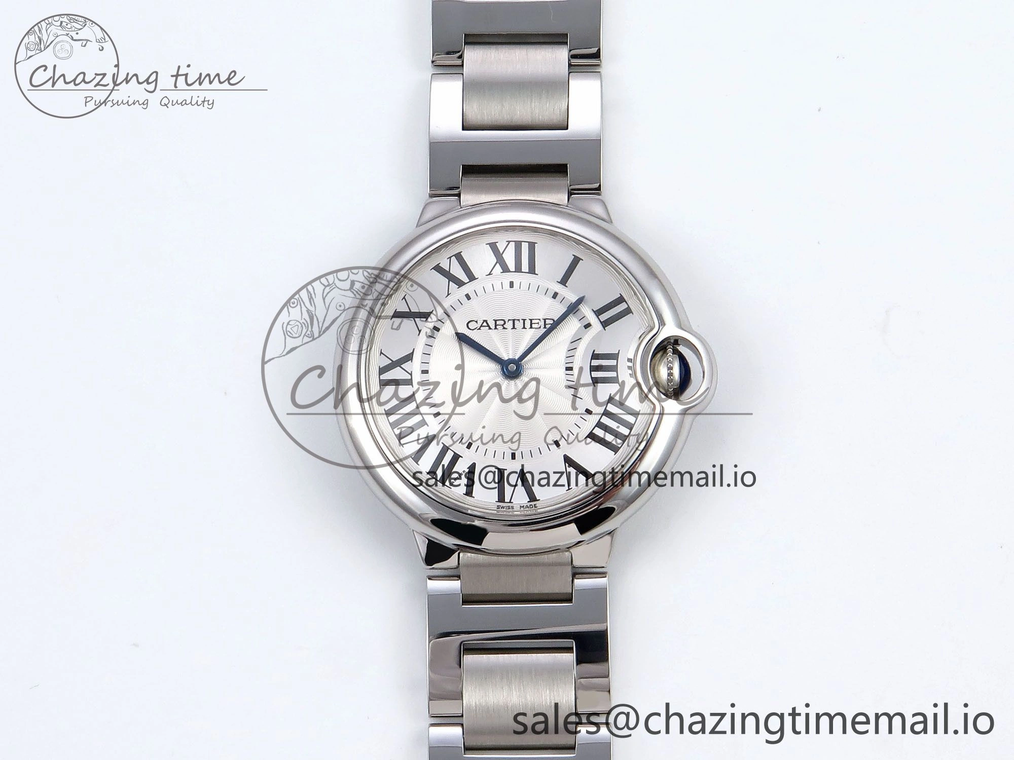 Ballon Bleu 36mm V6F 1:1 Best Edition White Dial on SS Bracelet A690
