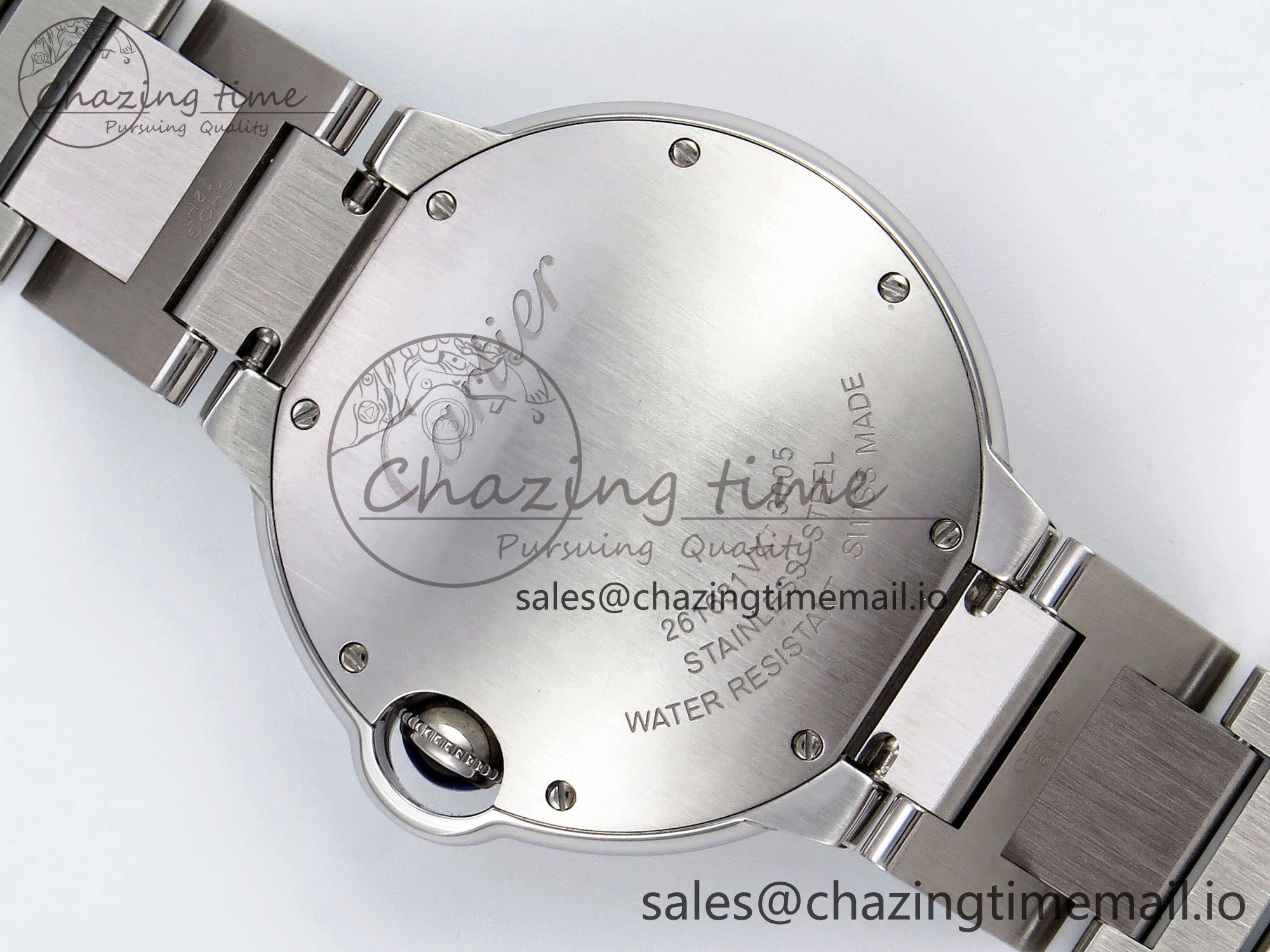 Ballon Bleu 36mm V6F 1:1 Best Edition White Dial on SS Bracelet A690