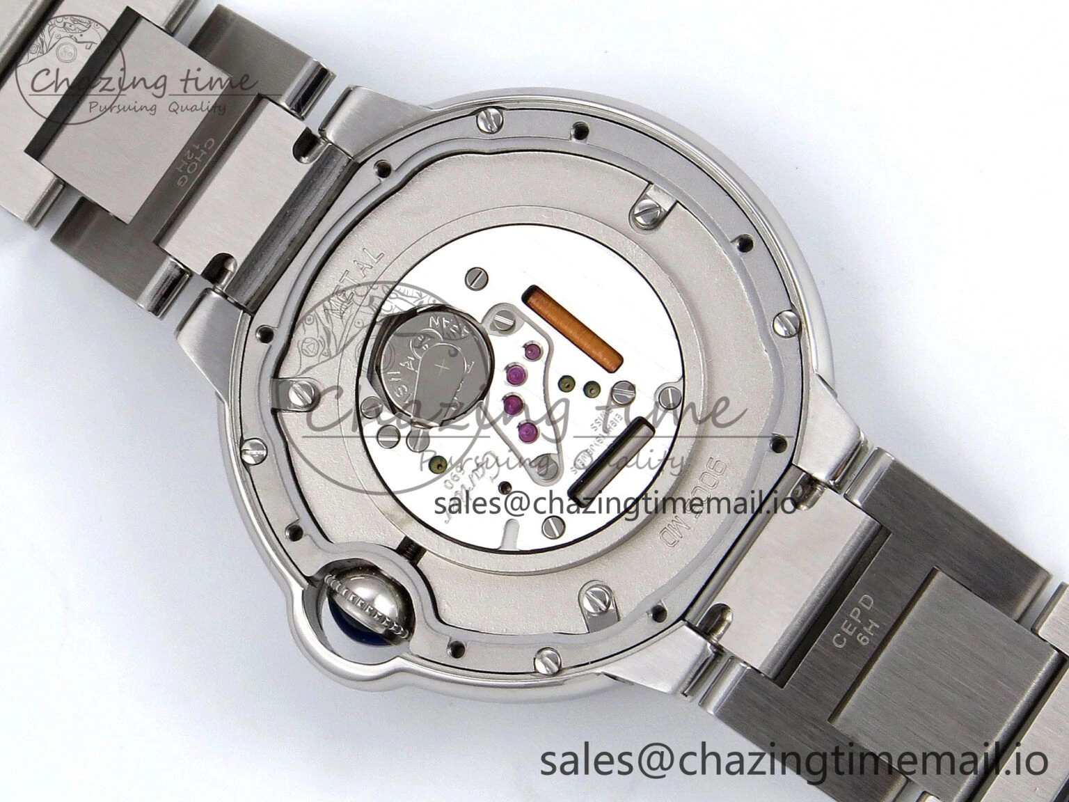 Ballon Bleu 36mm V6F 1:1 Best Edition White Dial on SS Bracelet A690