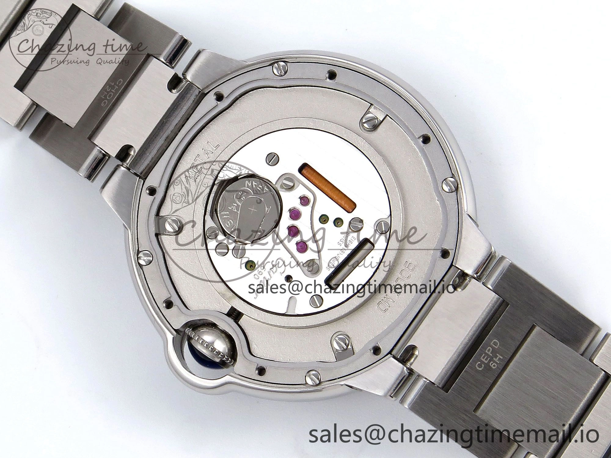 Ballon Bleu 36mm V6F 1:1 Best Edition White Dial on SS Bracelet A690