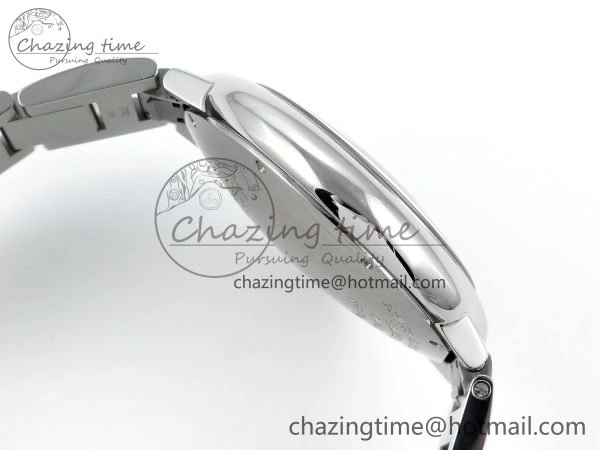 Ballon Bleu 40mm SS CHF 1:1 Best Edition Grey Texture Dial on SS Bracelet A2824