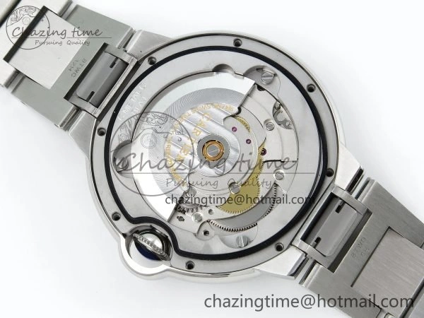 Ballon Bleu 40mm SS CHF 1:1 Best Edition Grey Texture Dial on SS Bracelet A2824