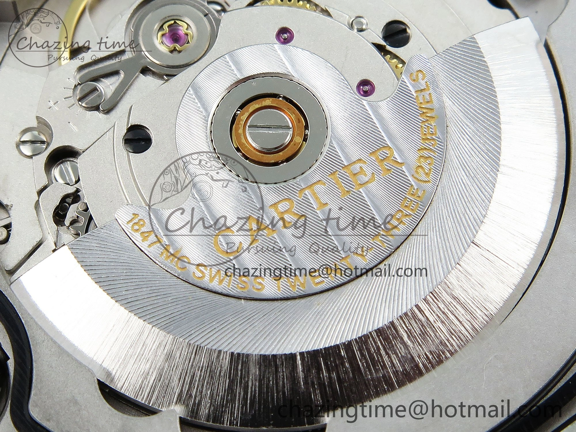 Ballon Bleu 40mm SS CHF 1:1 Best Edition Grey Texture Dial on SS Bracelet A2824