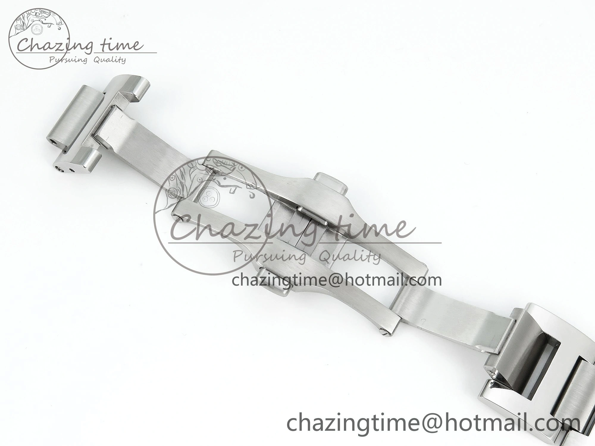 Ballon Bleu 40mm SS CHF 1:1 Best Edition Grey Texture Dial on SS Bracelet A2824