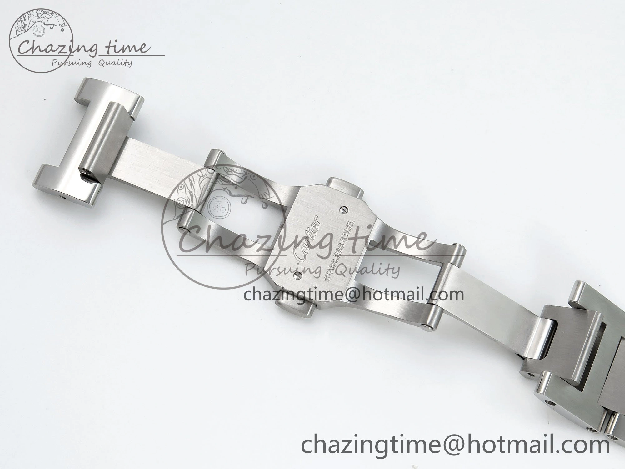 Ballon Bleu 40mm SS CHF 1:1 Best Edition Grey Texture Dial on SS Bracelet A2824
